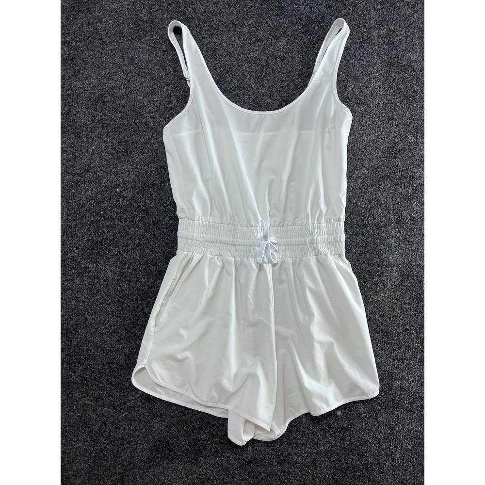Abercrombie Fitch White Traveler Romper Small Active Tennis Gym Workout Preppy